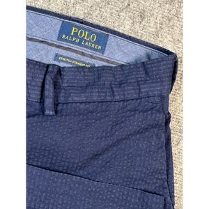 Polo Ralph Lauren Mens Size‎ 40 Navy Blue Stretch Straight Fit Shorts